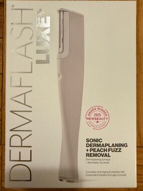 Dermaflash Luxe Sonic Dermaplaning Device - Light Pink